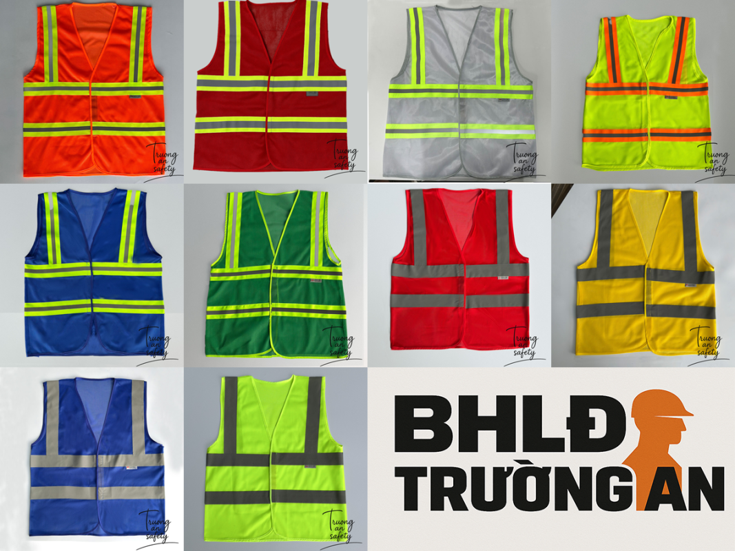 Áo lưới phản quang 3M - khóa dán